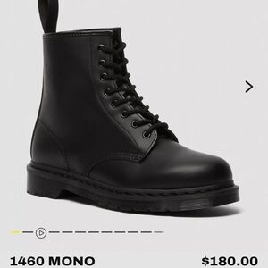 Dr. Martens 1460 Mono Black Leather Boots